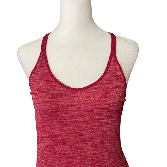Set of 2 Lululemon Tank Top No Size Small VNeck Racerback Red Neon Green - Picture 3 of 16